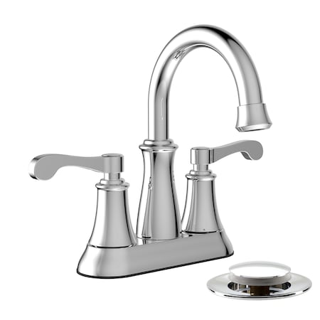 Keeney Mfg Centerset Bathroom Faucet with Pop-Up Drain, Chrome RUS74WCP